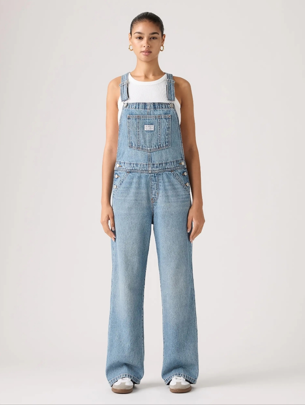 Light Blue Denim Overalls - Women Jeans
